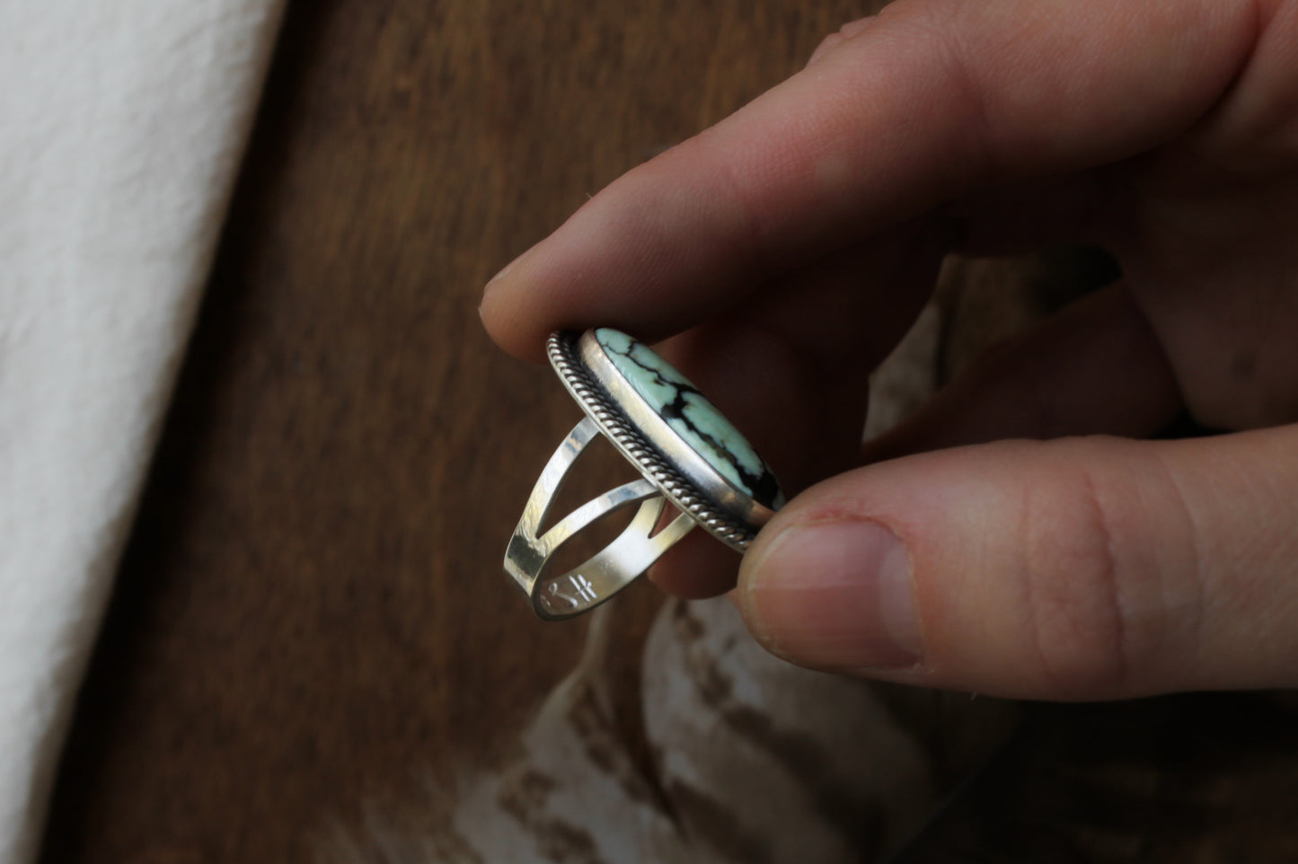 Classic Butterfly Variscite Ring | Size 6