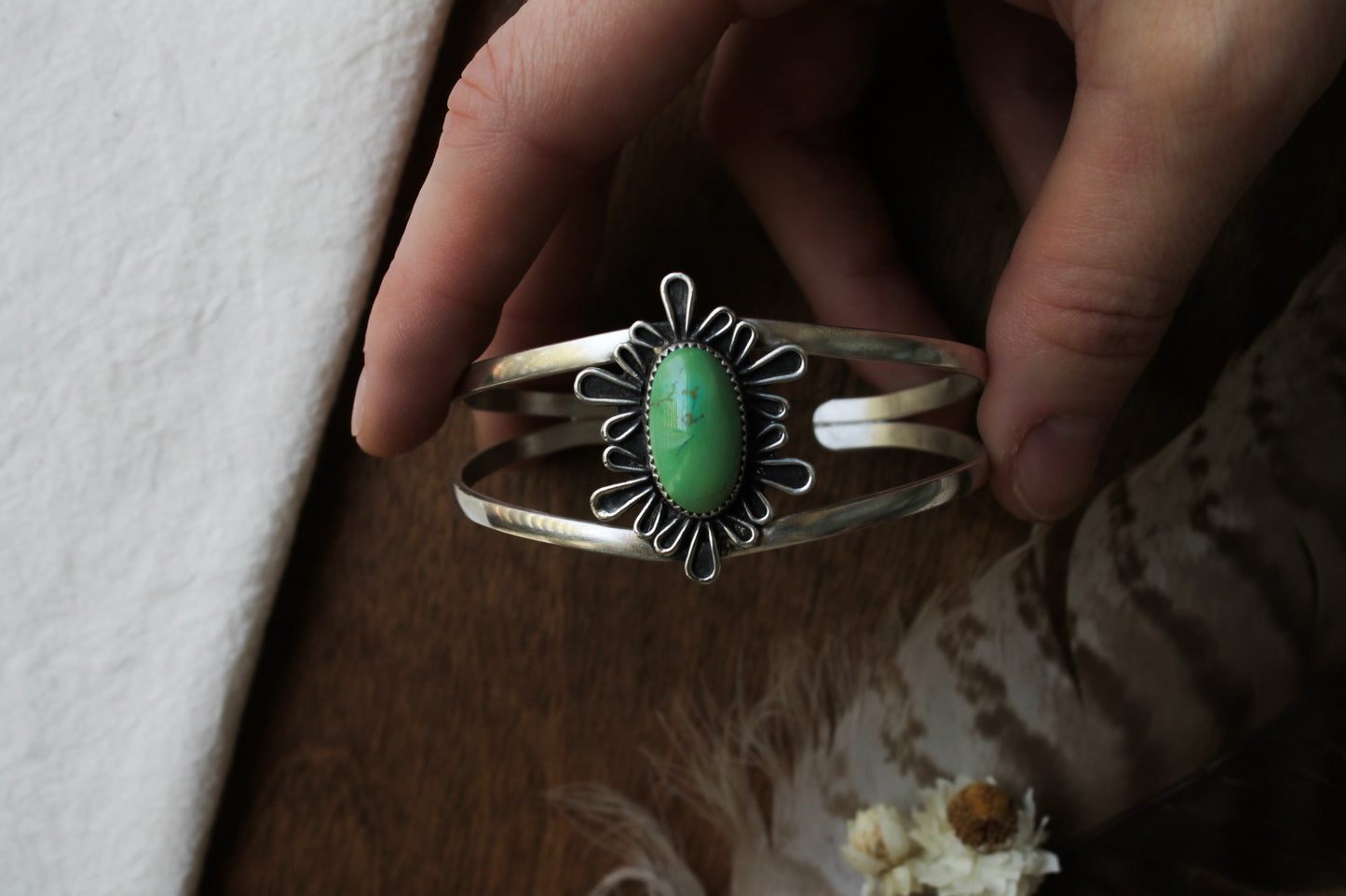 Gaillardia Turquoise Statement Cuff