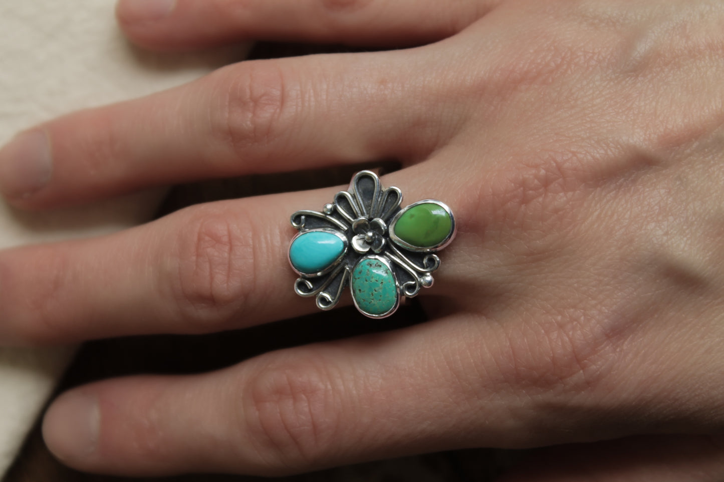 Garden Song Turquoise Ring | Size 9