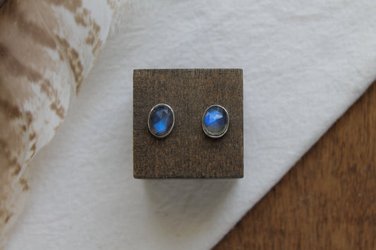 Labradorite Stud Earrings