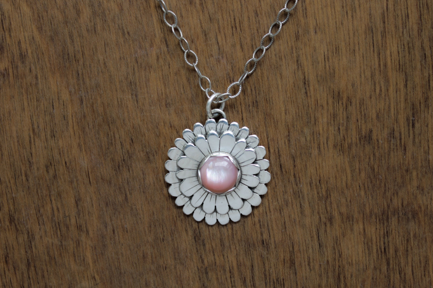 Zinnia Necklace | Mother of Pearl