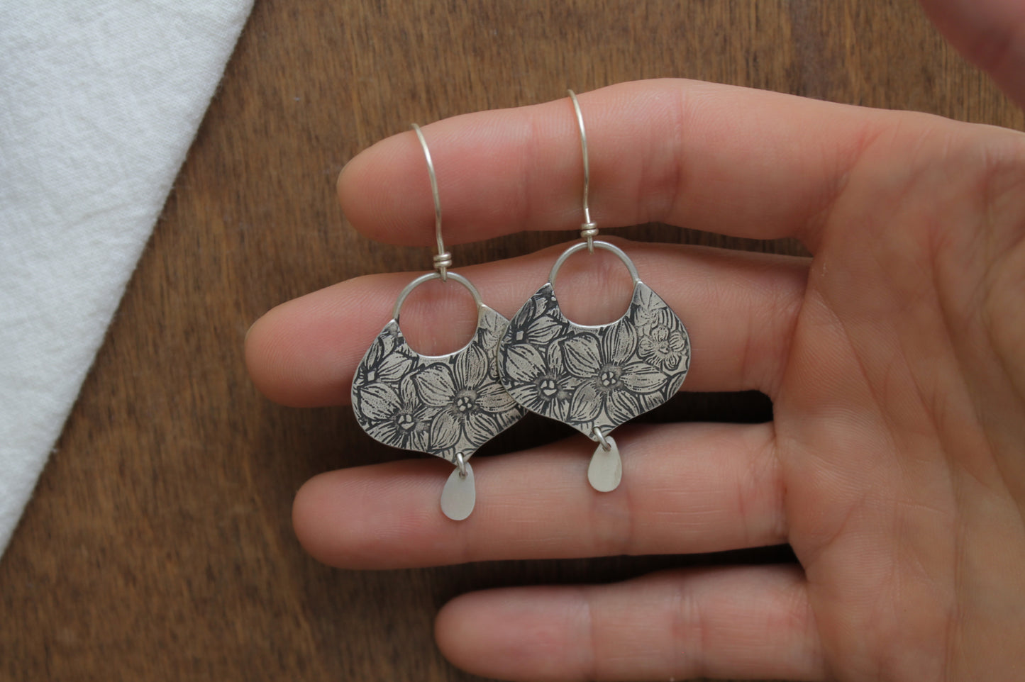 Pressed Flower Earrings | Arabesque Charm