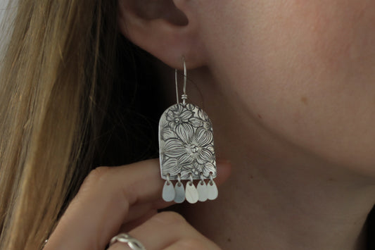 Pressed Flower Earrings | Arch & Charms