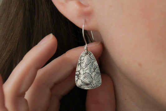Pressed Flower Earrings | Shield