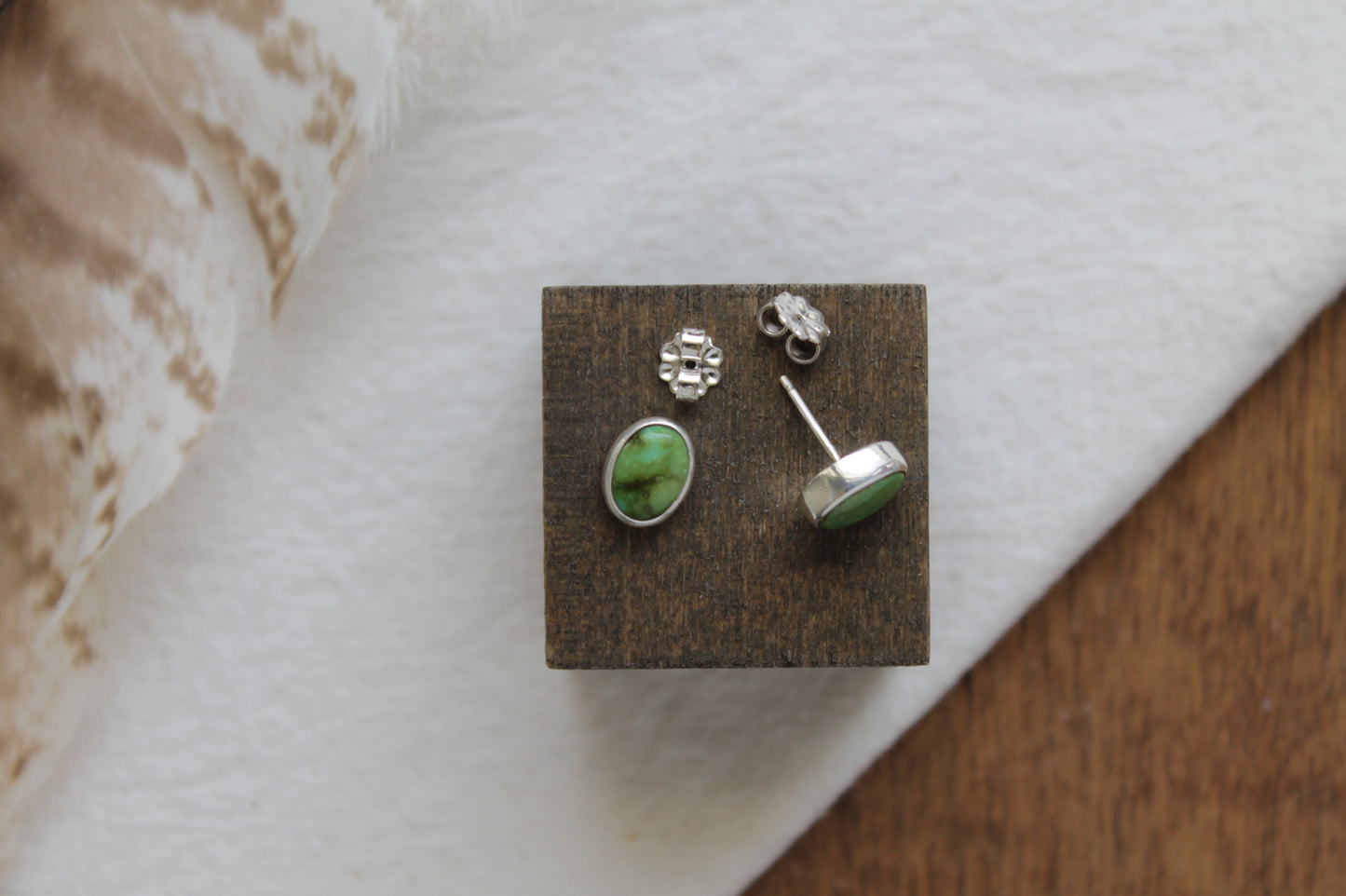 Sonoran Gold Turquoise Stud Earrings