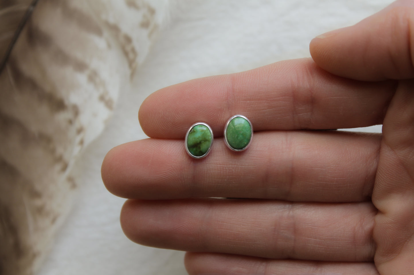 Sonoran Gold Turquoise Stud Earrings