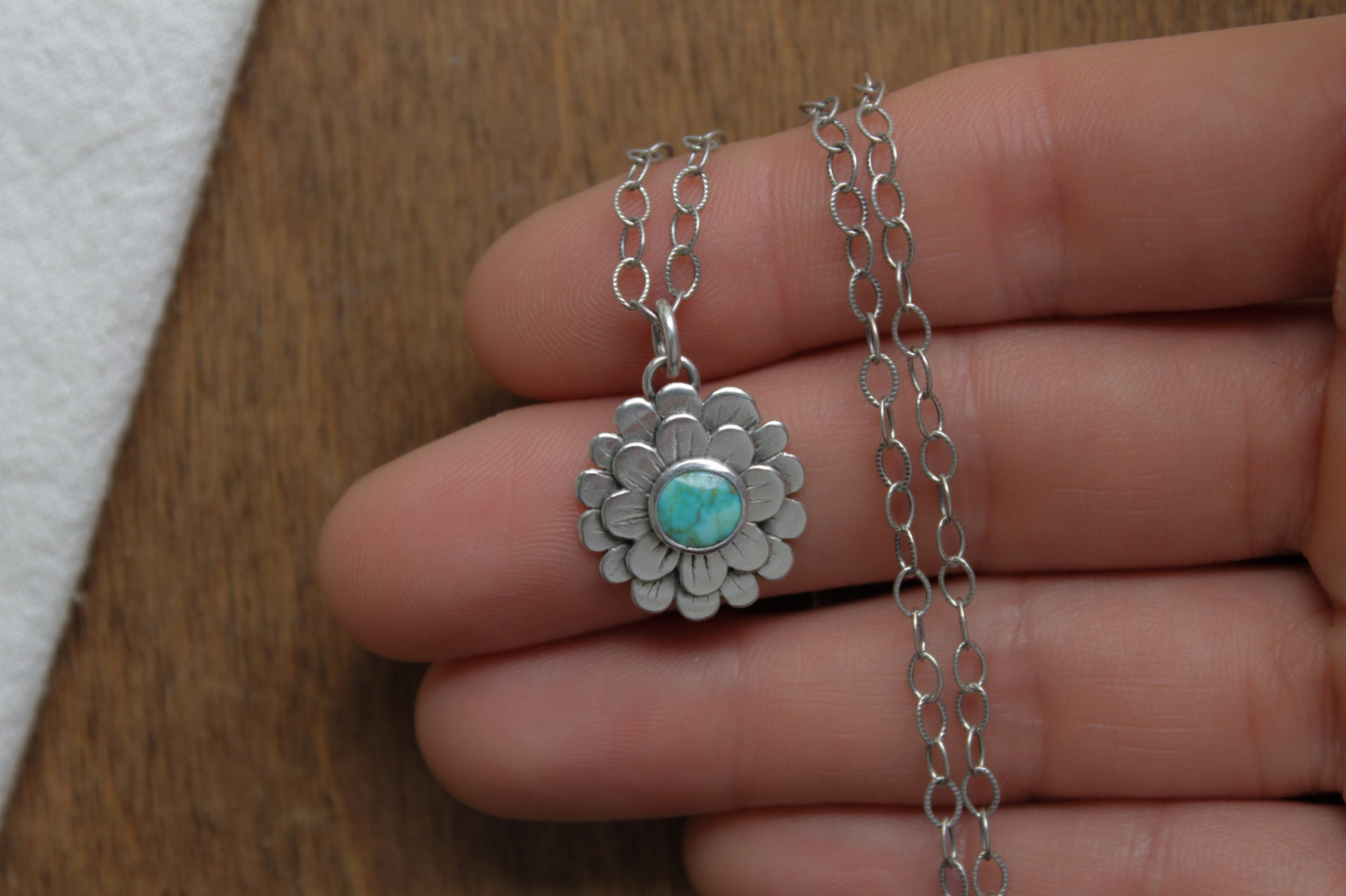 Mini Zinnia Necklace | Turquoise Mountain