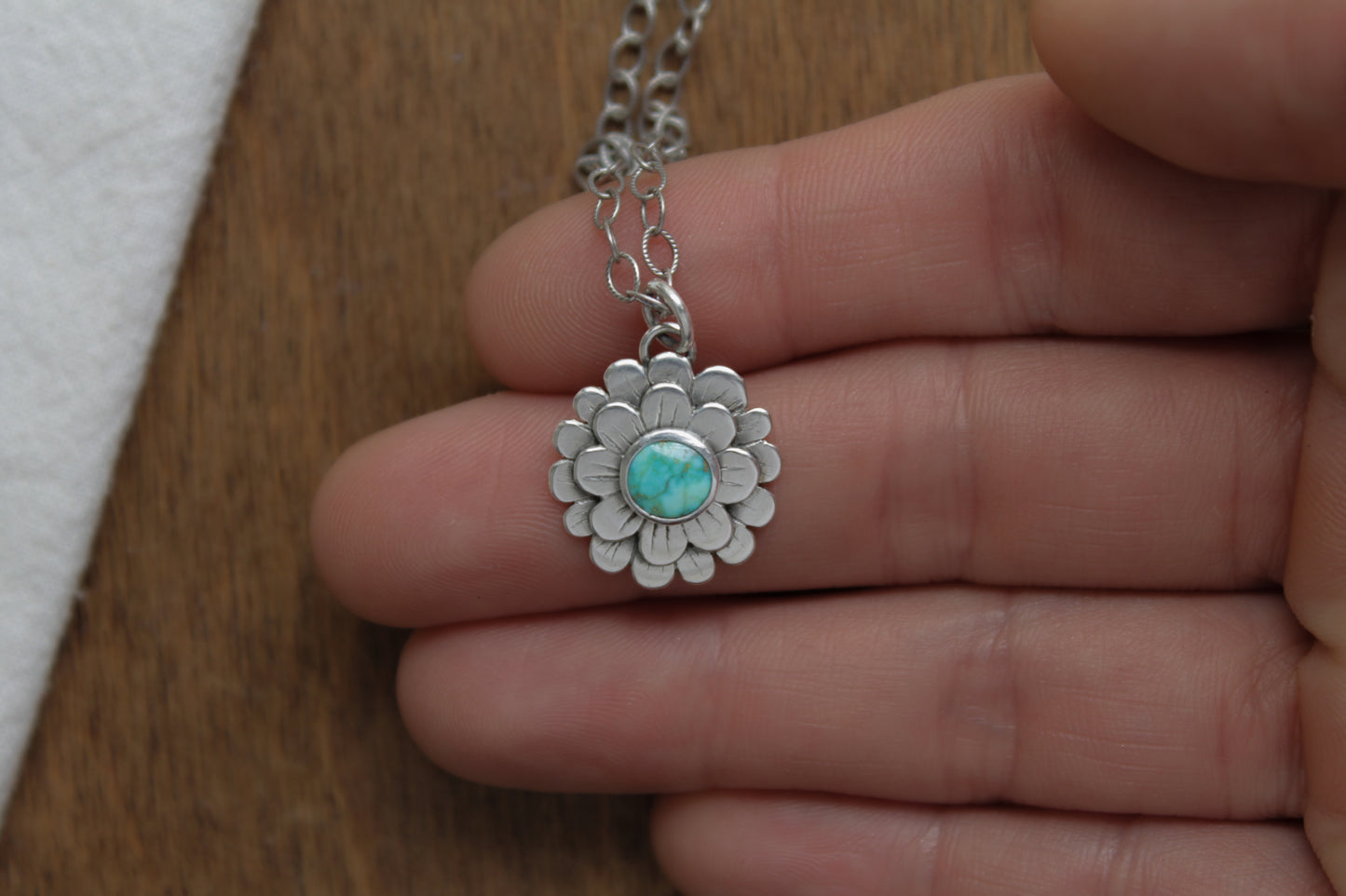 Mini Zinnia Necklace | Turquoise Mountain