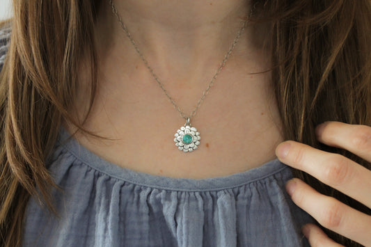 Mini Zinnia Necklace | Turquoise Mountain