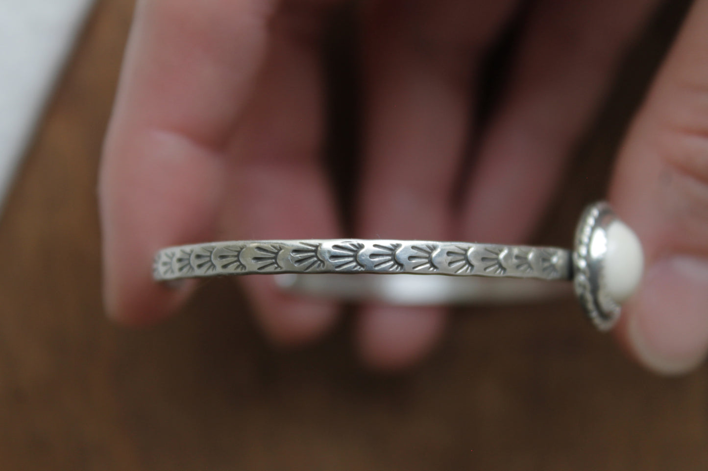 White Buffalo Stacker Cuff