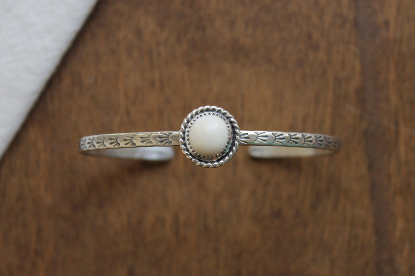 White Buffalo Stacker Cuff