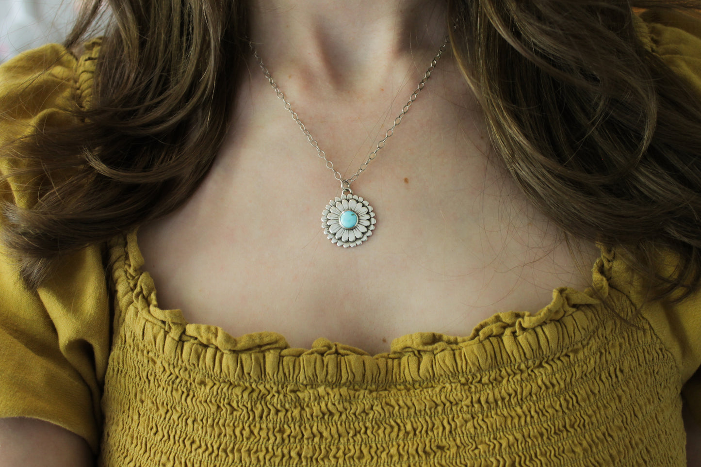 Zinnia Necklace | Blue Ridge Turquoise