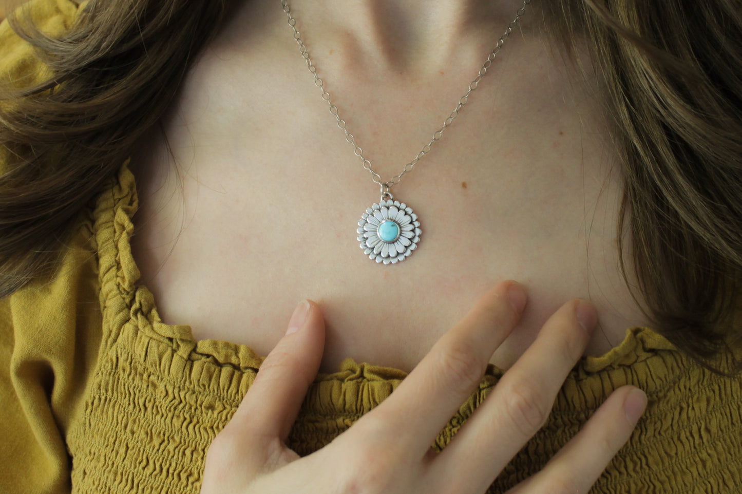 Zinnia Necklace | Blue Ridge Turquoise