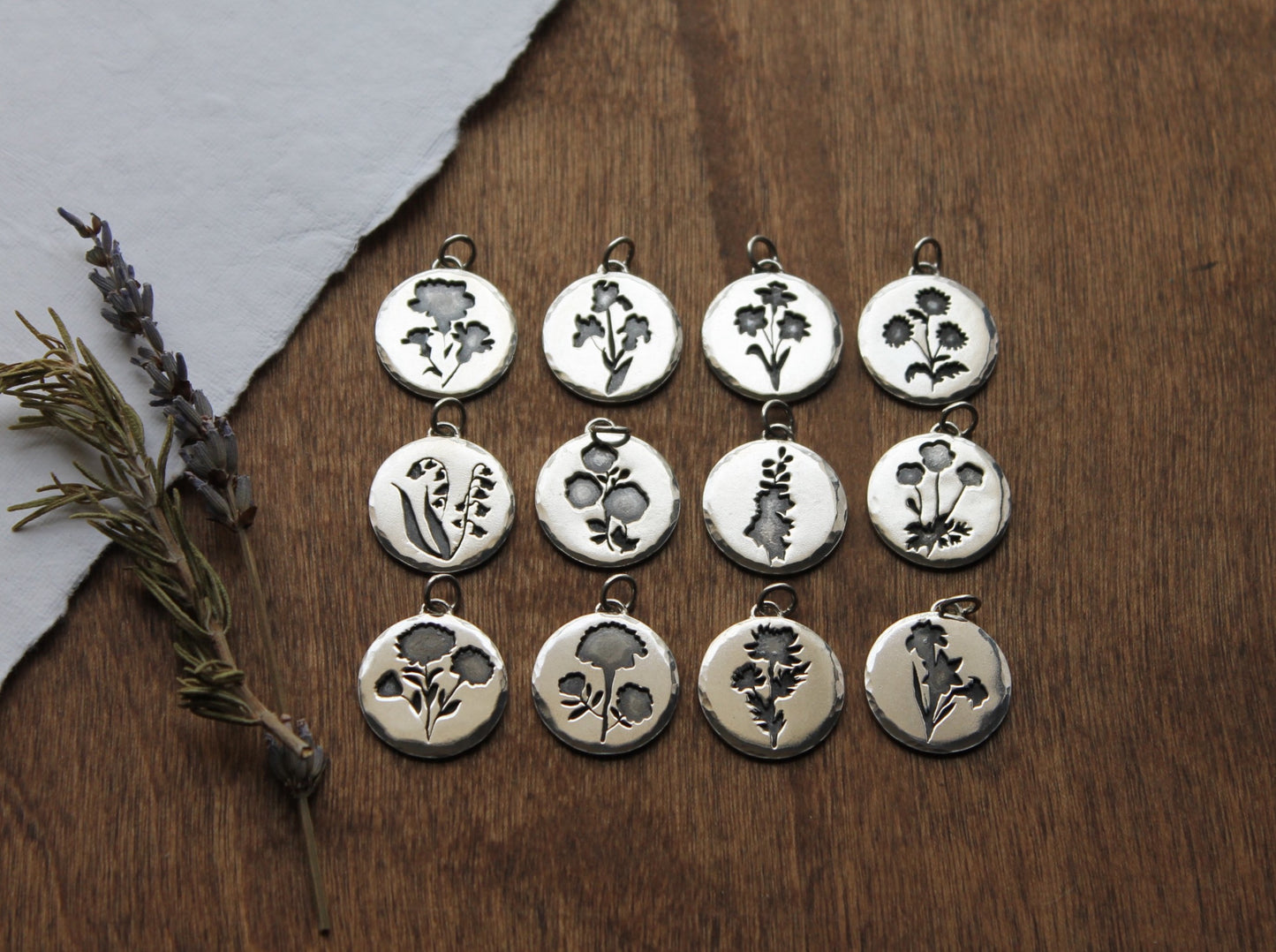 Birth Month Flower - CHARM ONLY