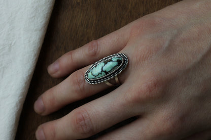 Classic Butterfly Variscite Ring | Size 6