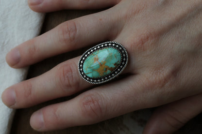 Classic Turquoise Ring | Size 9