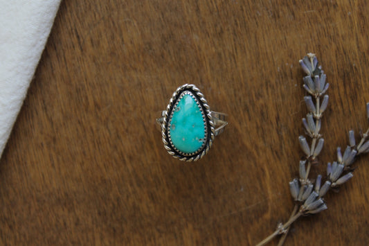 Classic Turquoise Ring | Size 9