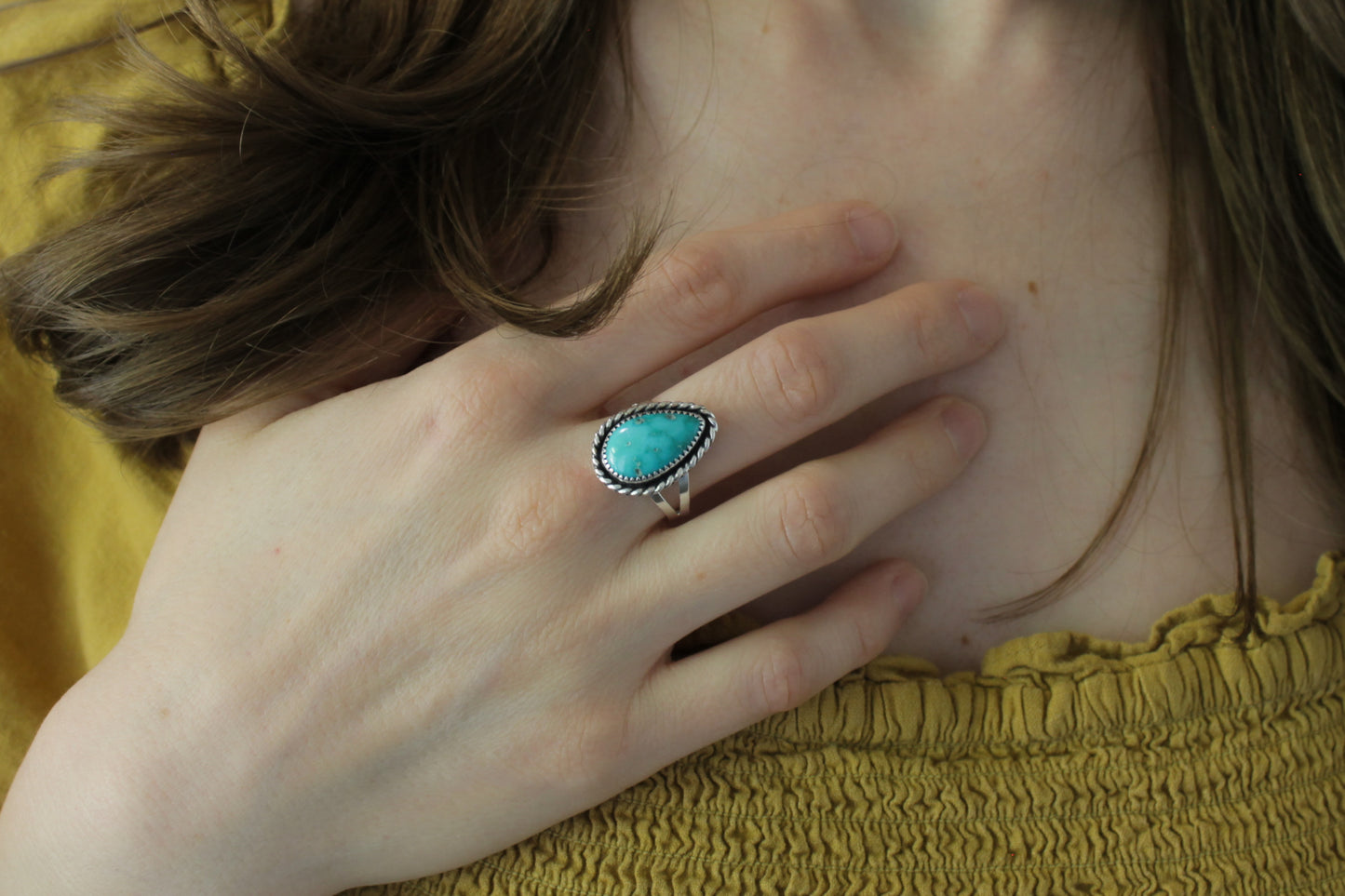 Classic Turquoise Ring | Size 9