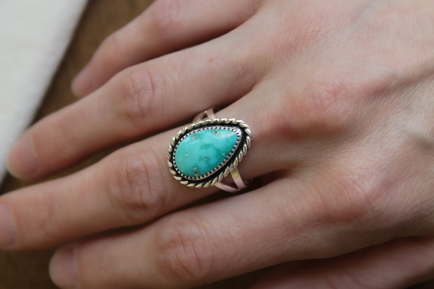Classic Turquoise Ring | Size 9