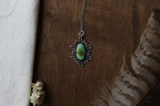 Gaillardia Turquoise Necklace