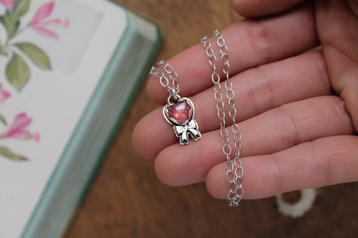 Hearts Promise Rose Quartz Necklace