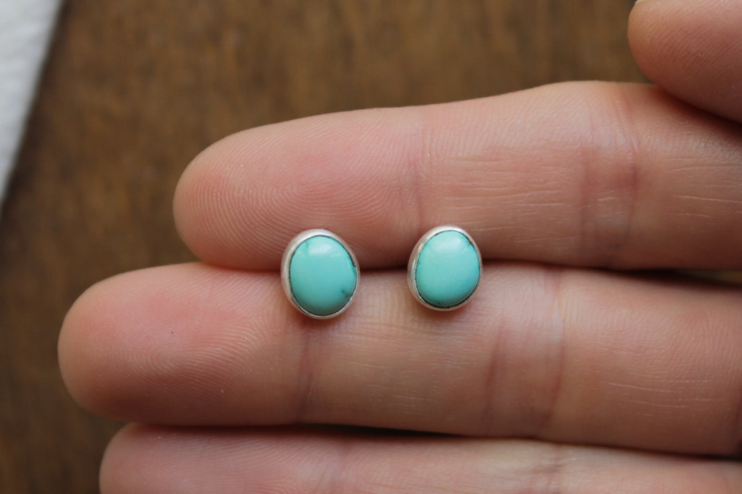 Lone Mountain Turquoise Stud Earrings
