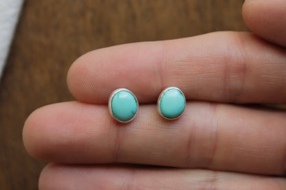 Lone Mountain Turquoise Stud Earrings