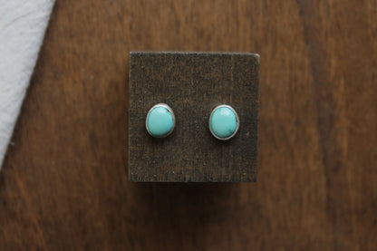 Lone Mountain Turquoise Stud Earrings
