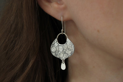 Pressed Flower Earrings | Arabesque Charm