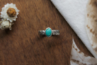 Turquoise Laurel Ring | Size 8.5