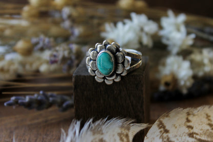 Zinnia Turquoise Ring | Size 8.5
