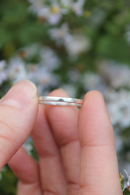 Silver Lining Stacker Ring