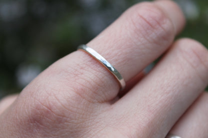 Silver Lining Stacker Ring
