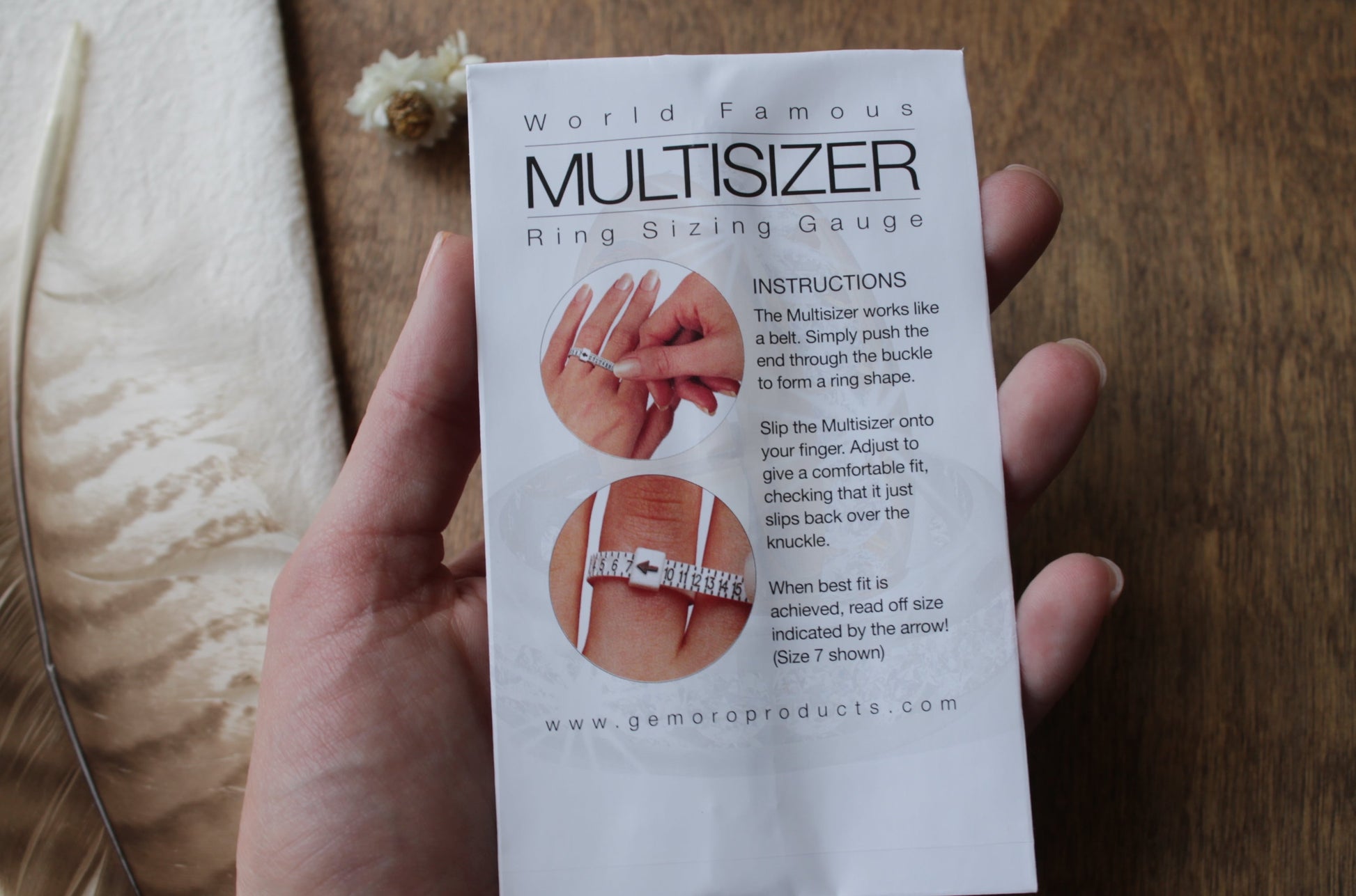 Ring Sizer -Adjustable Finger Sizing Gauge – Heather Louise